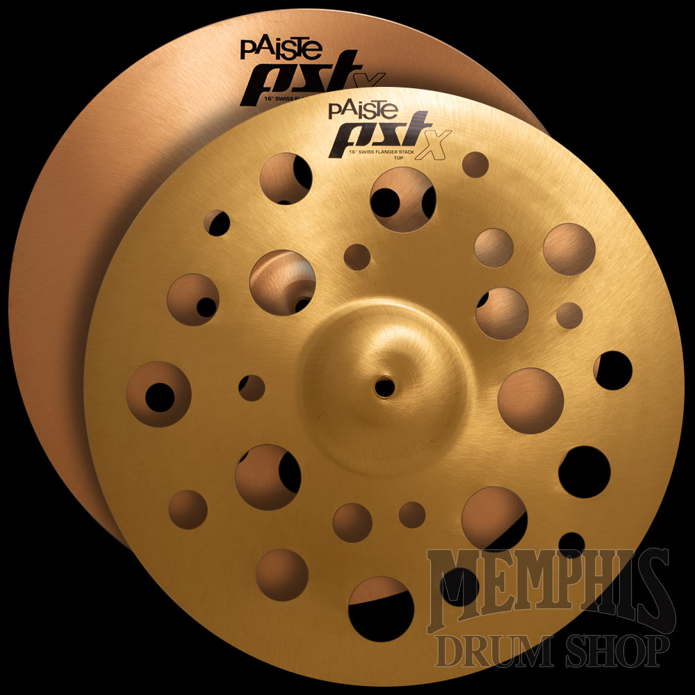 Paiste 16" PST X Swiss Flanger Stack Cymbals