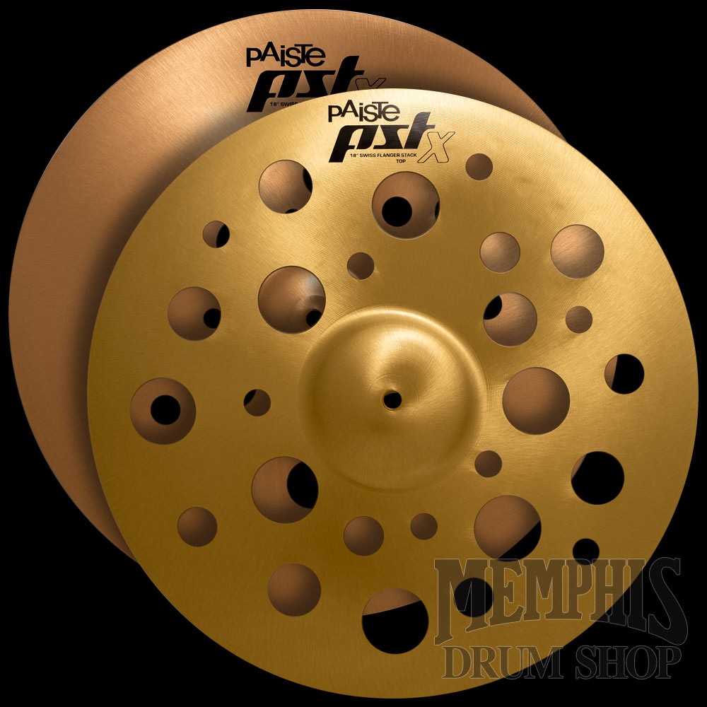 Paiste 18" PST X Swiss Flanger Stack Cymbals