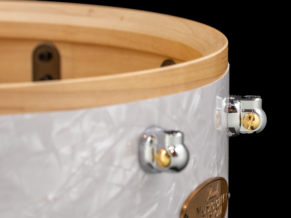 Pearl 14x6.5 Music City Custom Solid Maple Snare Drum - White Marine Pearl