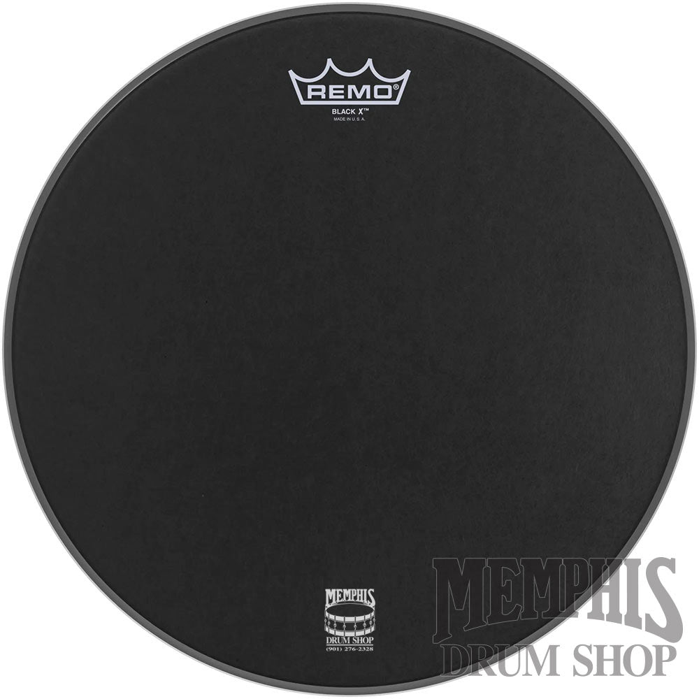Remo Black Suede Emperor X 14" Drumhead - Black X