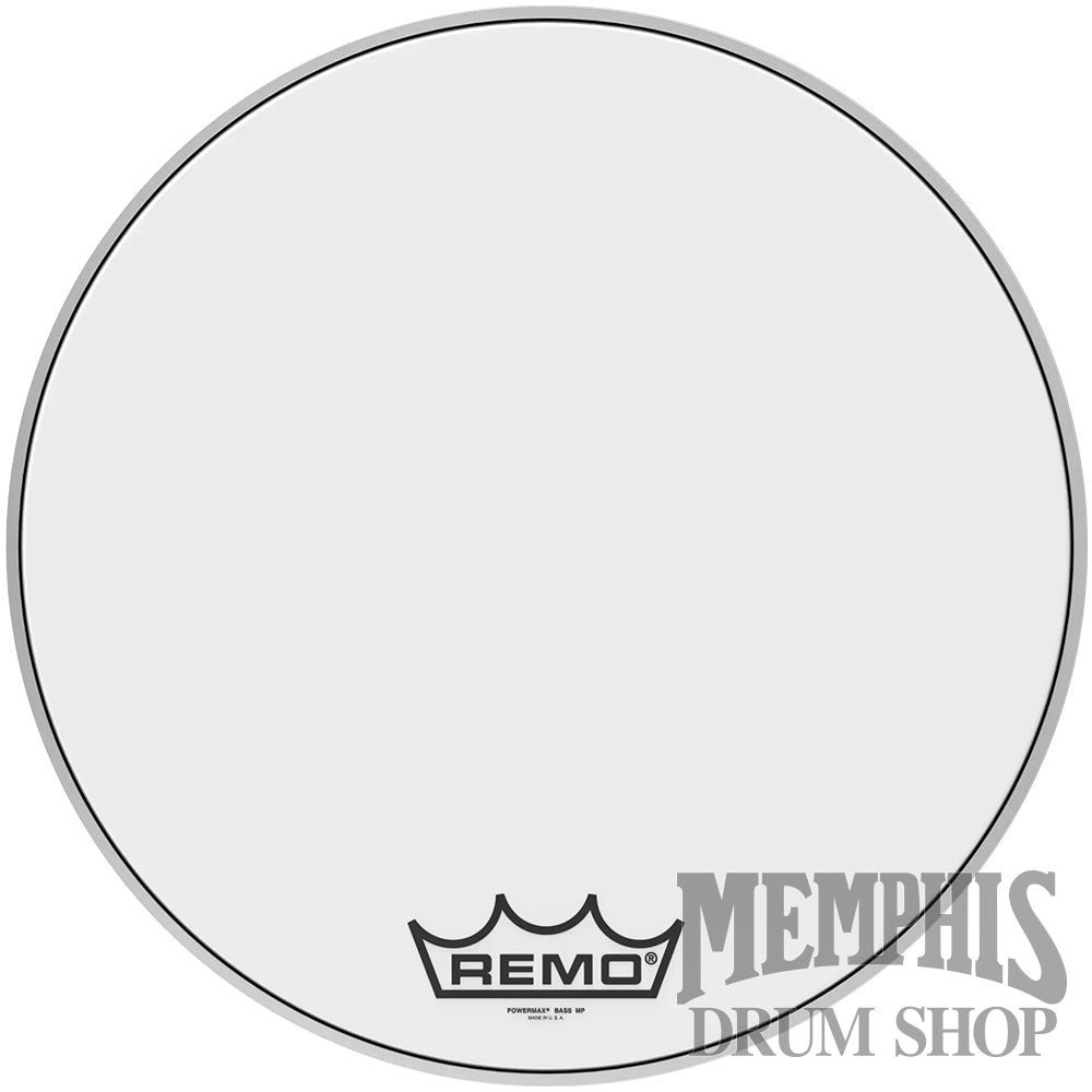 Remo Powermax Ultra White 18" Marching Bass Drumhead - Crimplock