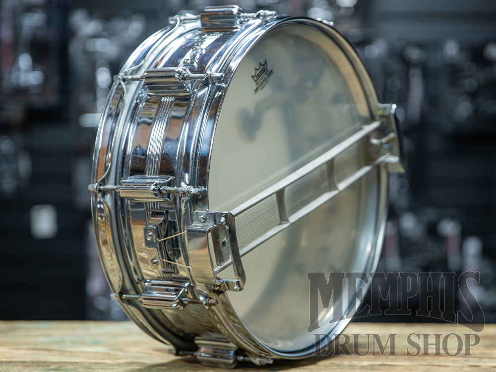 Vintage Rogers 14x5 60s Dyna-Sonic Chrome Over Brass Snare Drum