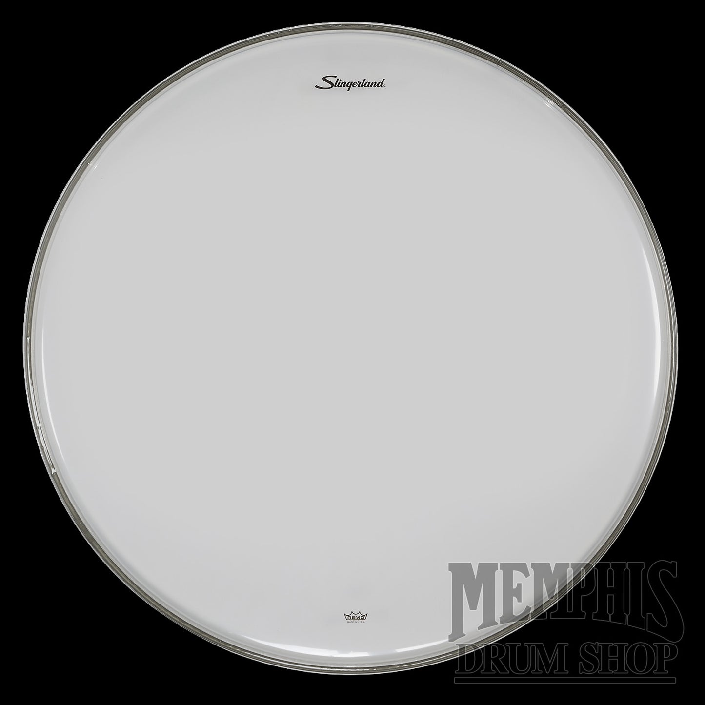 Slingerland Logo Remo Ambassador Hazy Snare Side Drumhead 14"