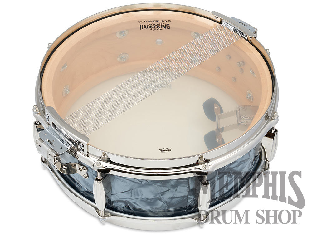 Slingerland 14x5 Limited Edition Radio King Snare Drum - Black Diamond Pearl