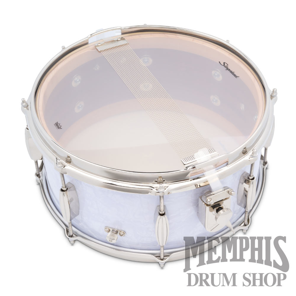 Slingerland 14x6.5 Radio King Artist Snare Drum - White Marine Pearl