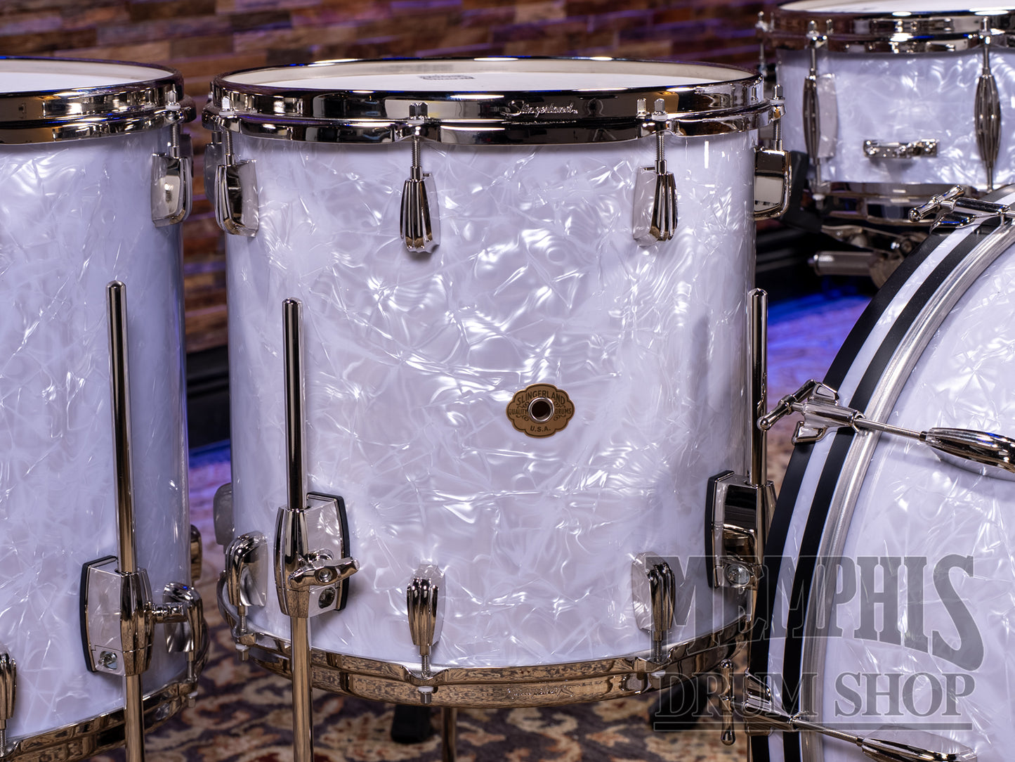 Slingerland Radio King Outfit 22/12/14/16 - White Marine Pearl