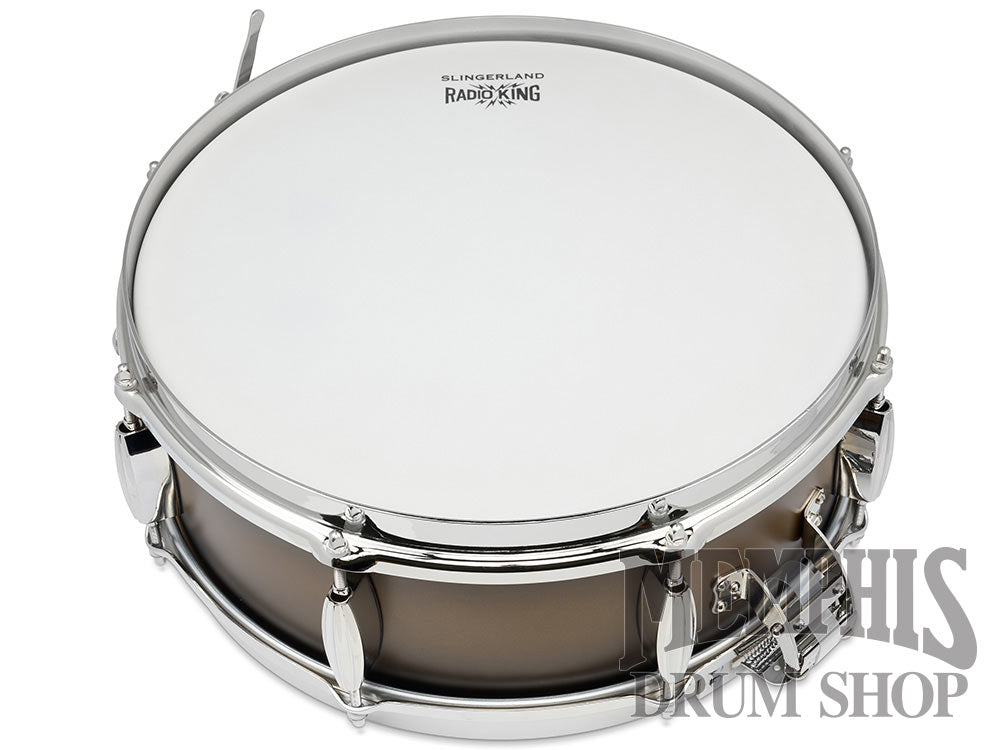 Slingerland 14x5 Limited Edition Radio King Snare Drum - Black & Gold Duco