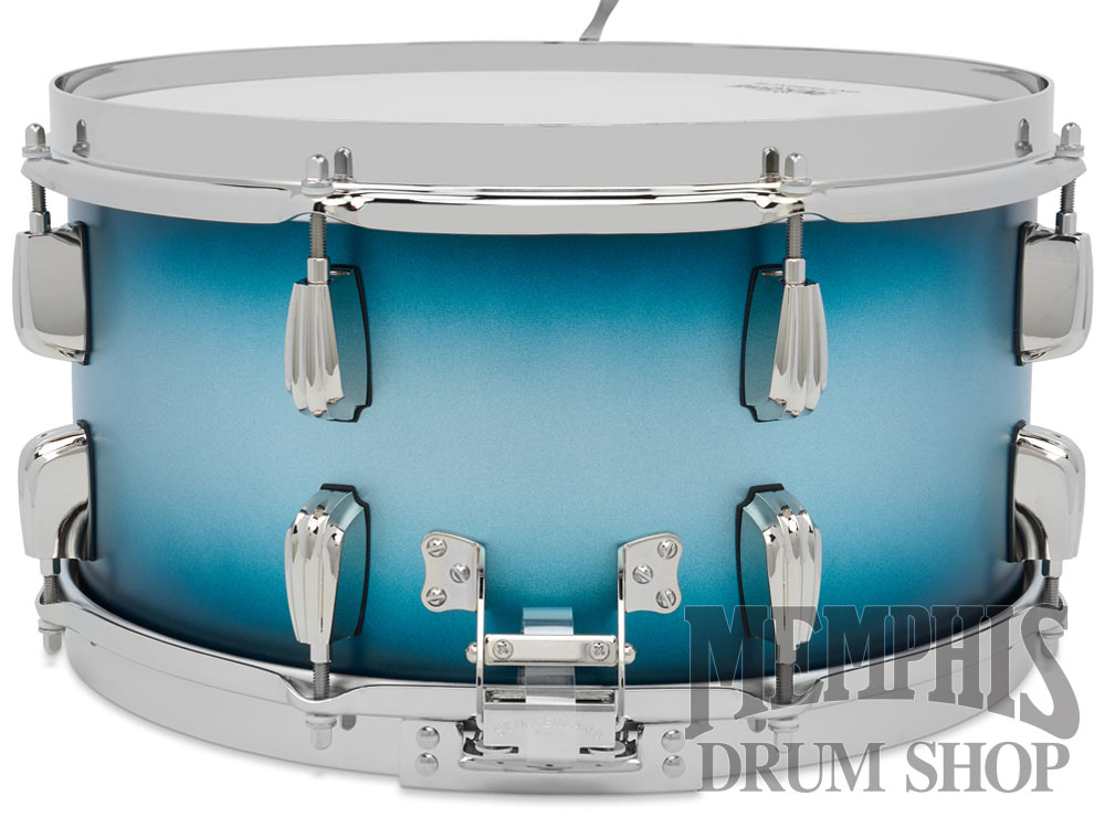 Slingerland 14x7 Limited Edition Radio King Snare Drum - Silver & Blue Duco