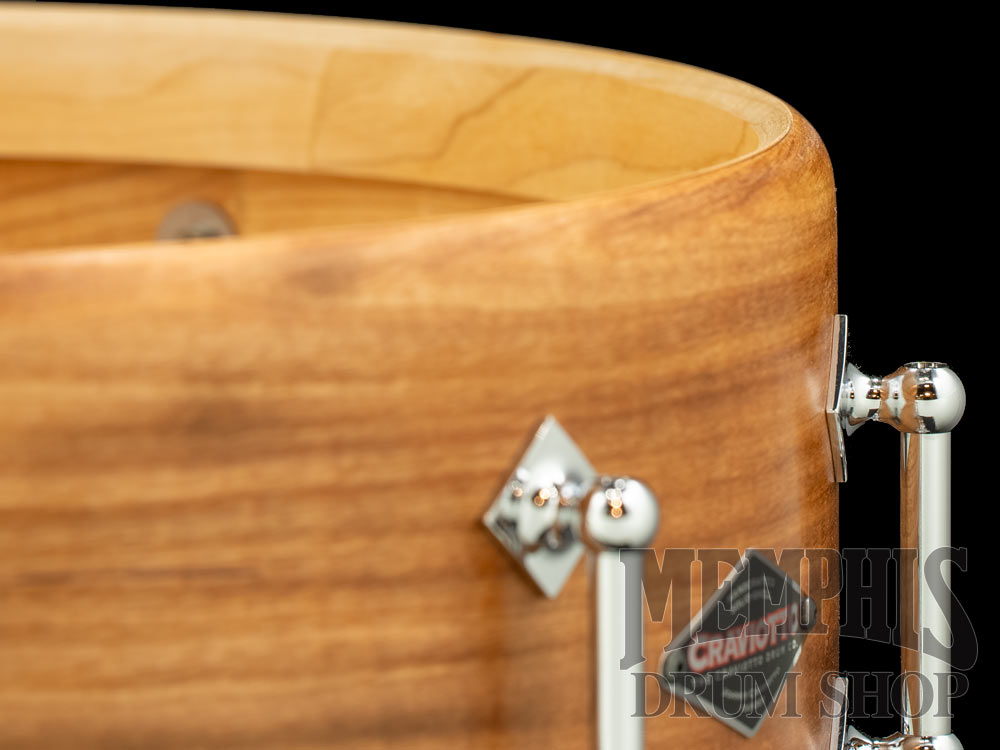 Craviotto 14x5.5 Custom Shop Burnt Antique Maple Snare Drum