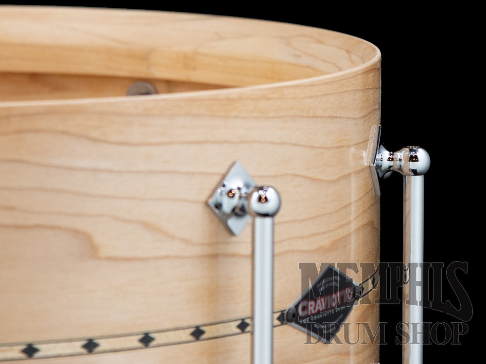 Craviotto 14x6.5 Custom Shop Maple Snare Drum with Maple Inlay
