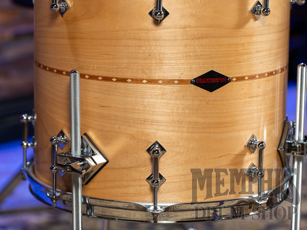 Craviotto Custom Shop Maple Drum Set with Cherry Inlay 20/12/14