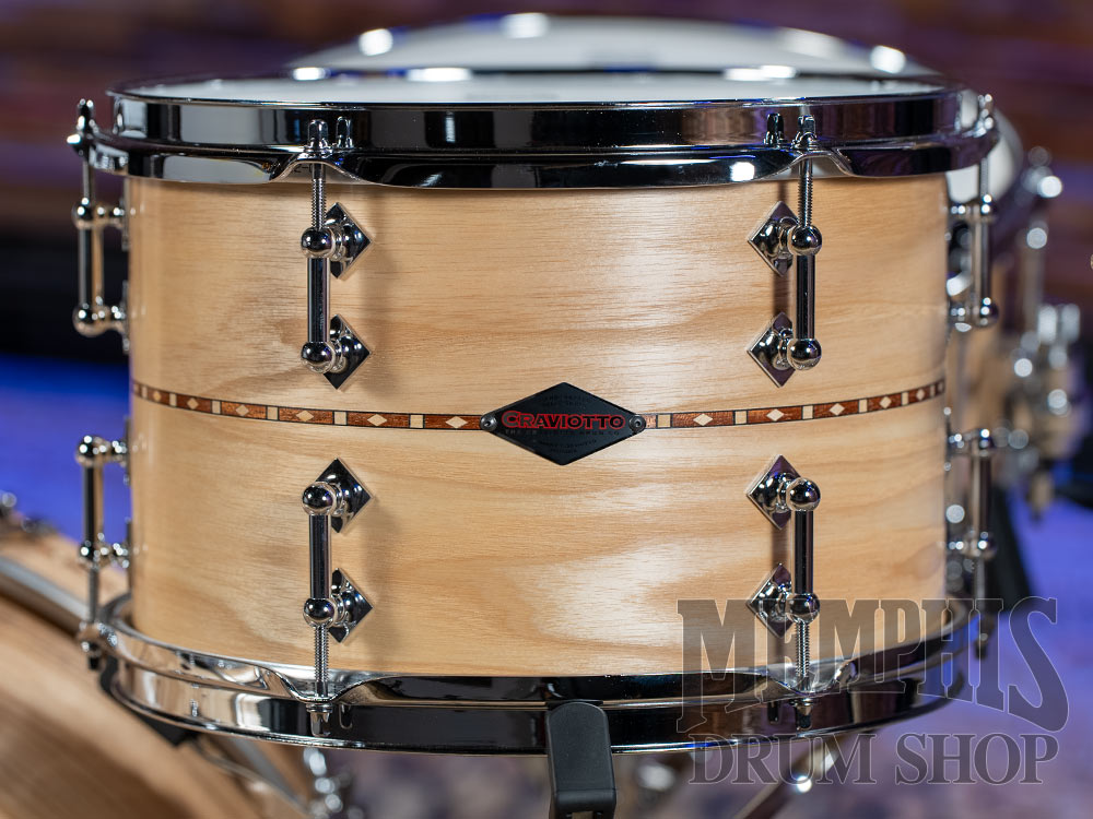 Craviotto Custom Shop Ash Drum Set with Walnut Inlay 22/12/16