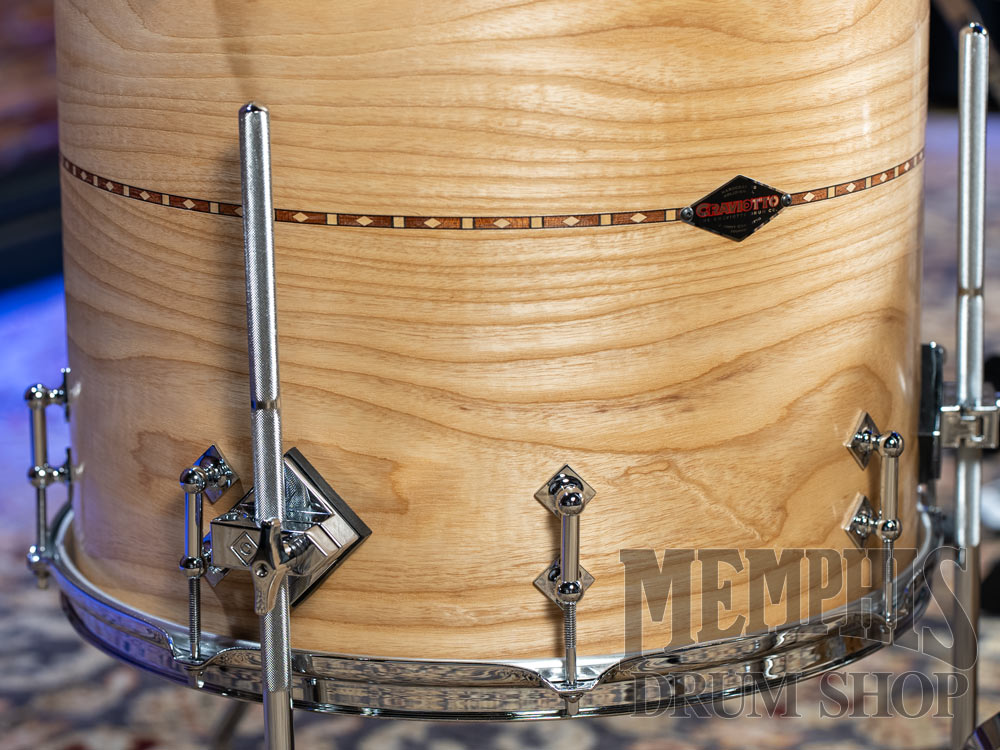 Craviotto Custom Shop Ash Drum Set with Walnut Inlay 22/12/16