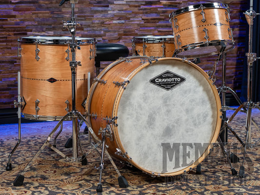 Craviotto Custom Shop Cherry Drum Set with Walnut Inlay 22/12/16
