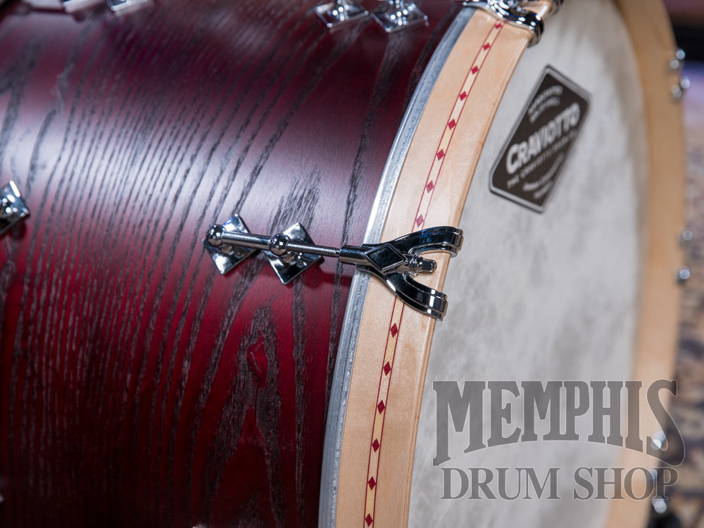 Craviotto Custom Shop Ash Drum Set 22/12/16/14 - Red Mahogany Stain
