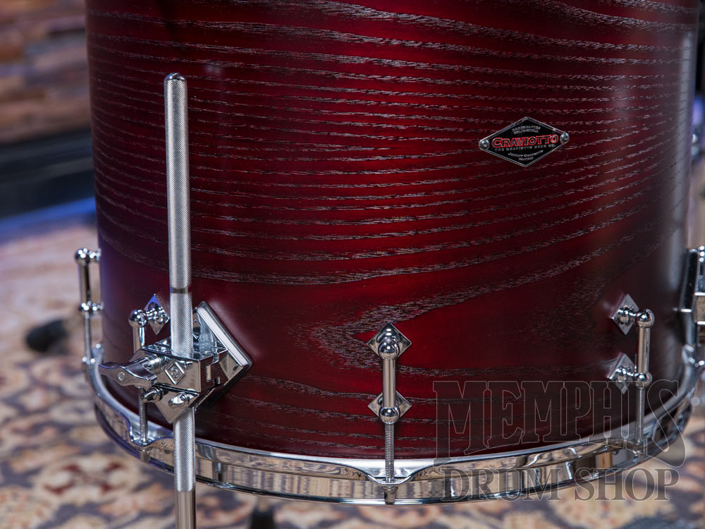 Craviotto Custom Shop Ash Drum Set 22/12/16/14 - Red Mahogany Stain