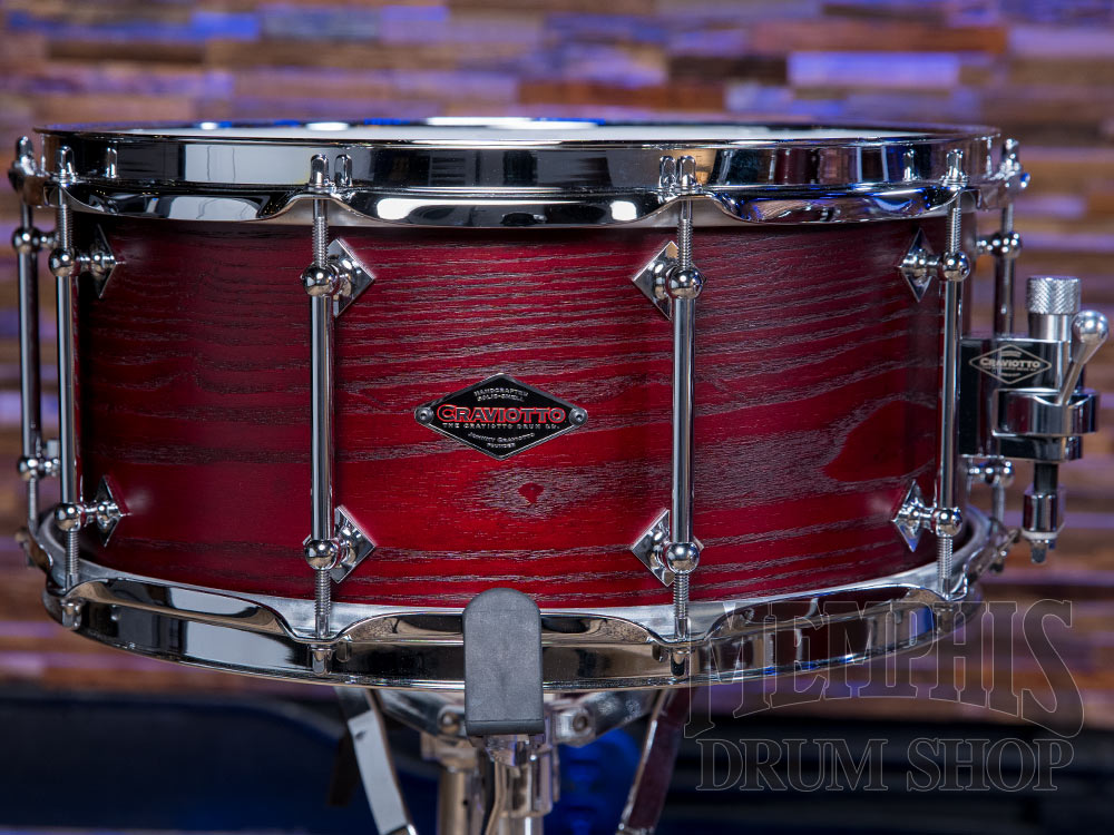 Craviotto Custom Shop Ash Drum Set 22/12/16/14 - Red Mahogany Stain