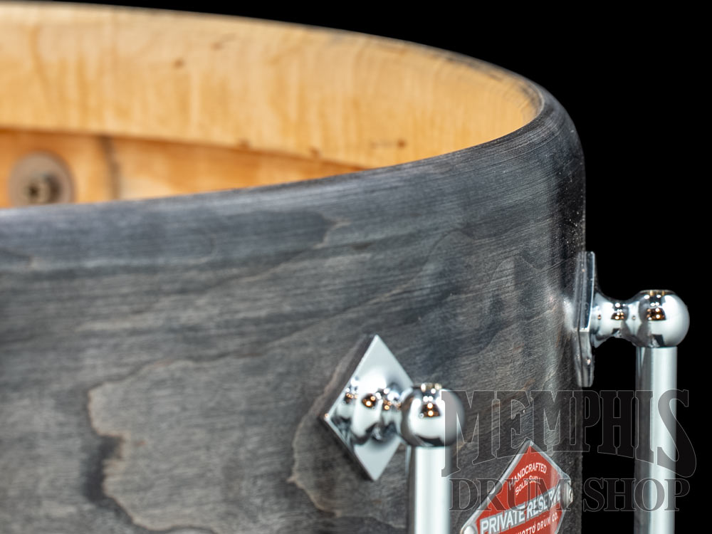 Craviotto 14x5.5 Private Reserve Curly Maple Snare Drum - Grey Stain