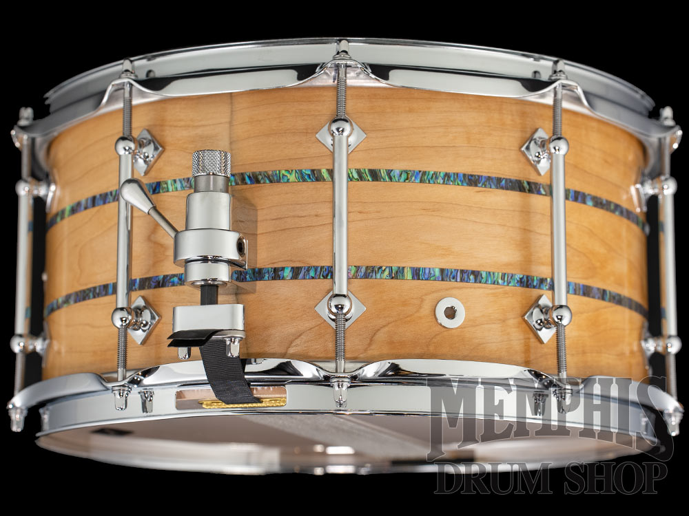 Craviotto 14x7 Private Reserve Maple Snare Drum with Dual Abalone Inlay