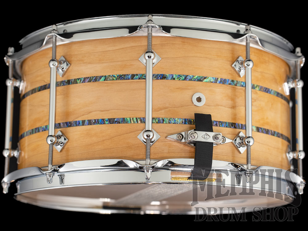 Craviotto 14x7 Private Reserve Maple Snare Drum with Dual Abalone Inlay