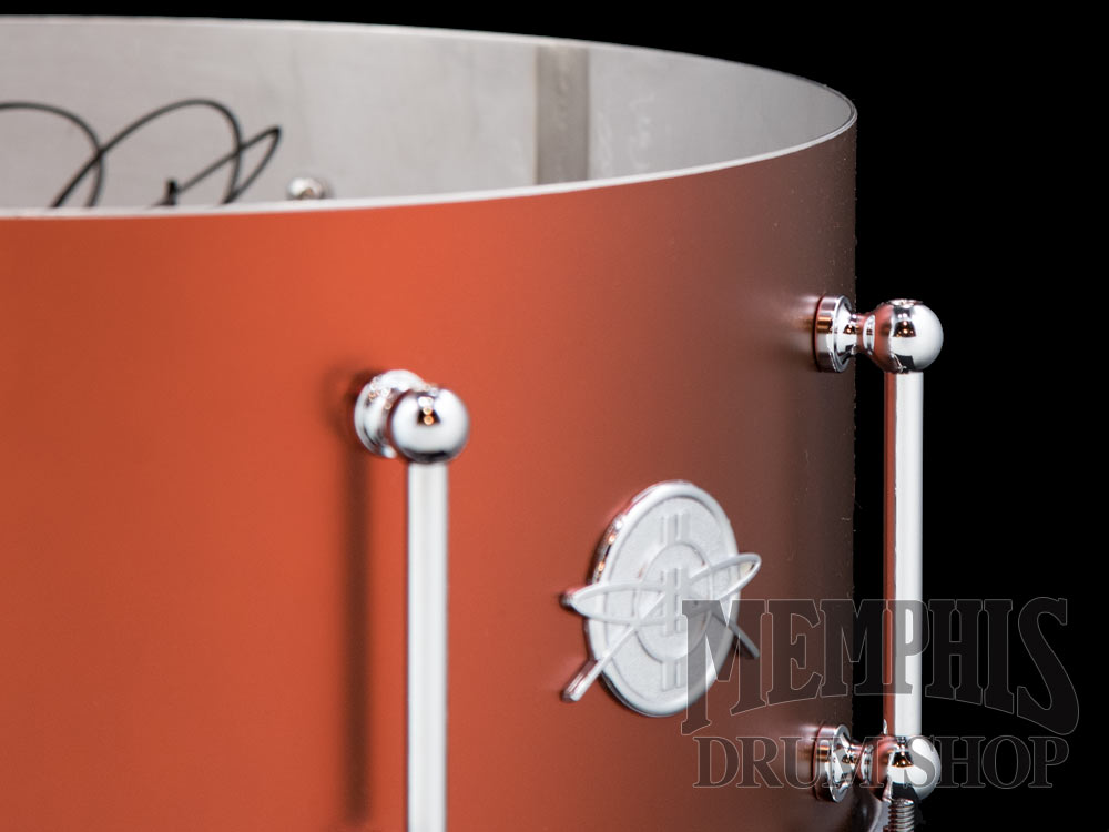 Dunnett Classic 14x6.5 Stainless Steel Snare Drum with Cold Rolled Hoops - Matte Bronze