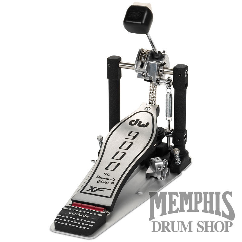 DW 9000 Series Single Bass Drum Pedal with Bag - XF Extended Footboard