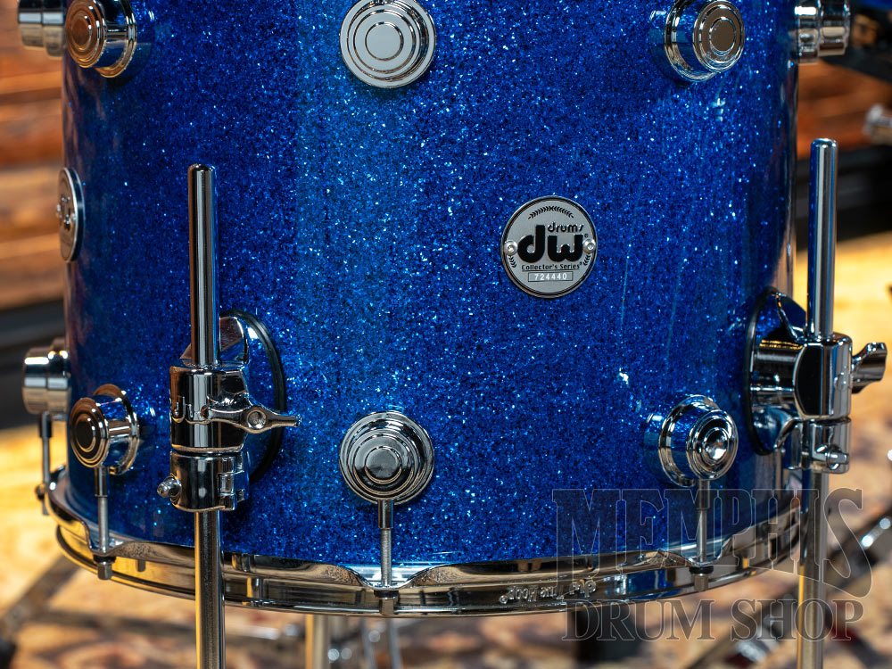 DW Collector's Series Ultra Flyer Maple Drum Set 20/12/14/14 - Blue Glass