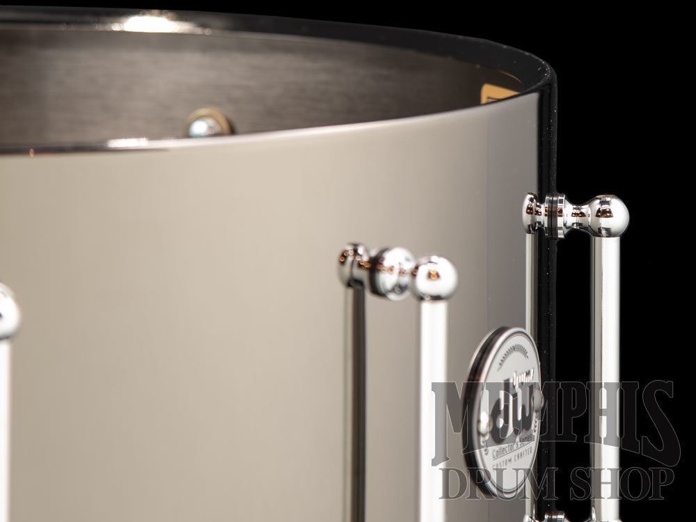 DW 14x6.5 Collector's Series Black Nickel Over Brass Snare Drum with Tube Lugs and Die-cast Hoops