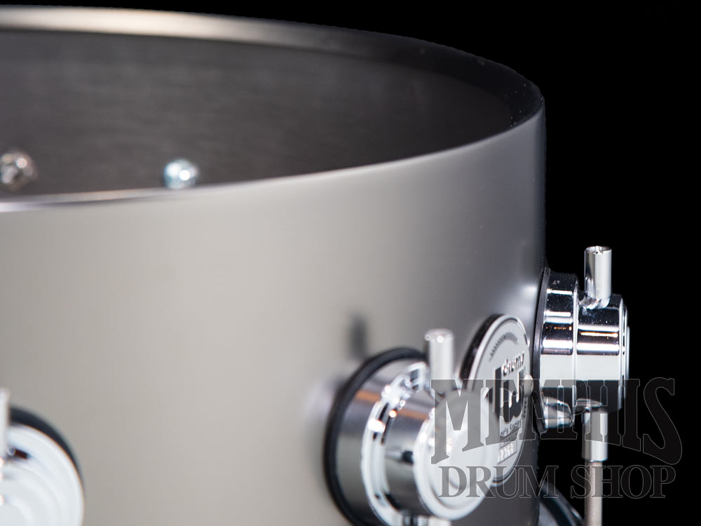 DW 14x5.5 Collector's Series Satin Black Over Brass Snare Drum