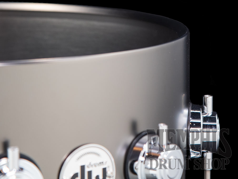 DW 14x6.5 Collector's Series Satin Black Over Brass Snare Drum