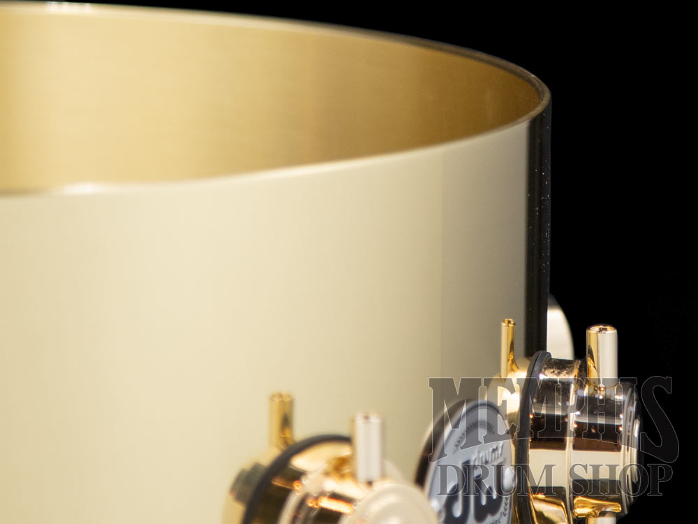 DW 14x6.5 Collector's Series Bell Brass Snare Drum with Gold Hardware