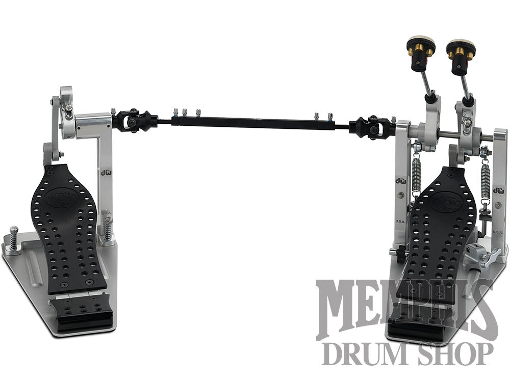DW MFG Series Machined Direct Drive Double Bass Drum Pedal with Case - Black Edition