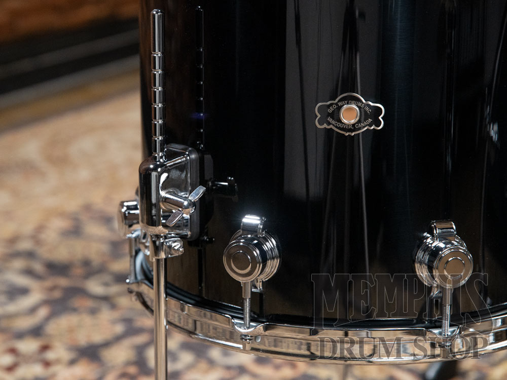 George H. Way Aristocrat Studio Drum Set 20/12/14 - Black Gloss Lacquer