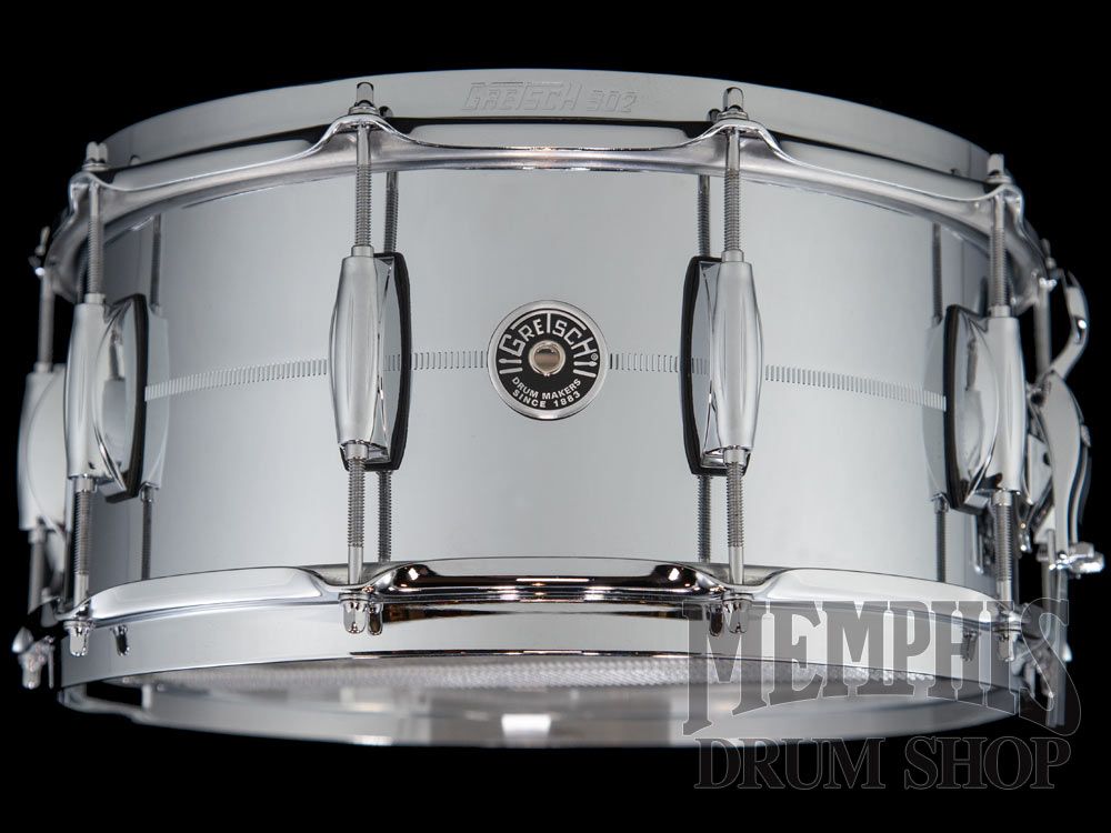 Gretsch 14x6.5 Brooklyn Chrome Over Brass Snare Drum
