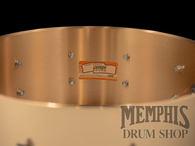 Gretsch 14x6.5 USA Custom Phosphorus Bronze Snare Drum