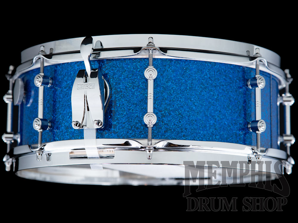 Gretsch 14x5.5 Limited Mike Johnston Brooklyn Standard Snare Drum - Blue Glass