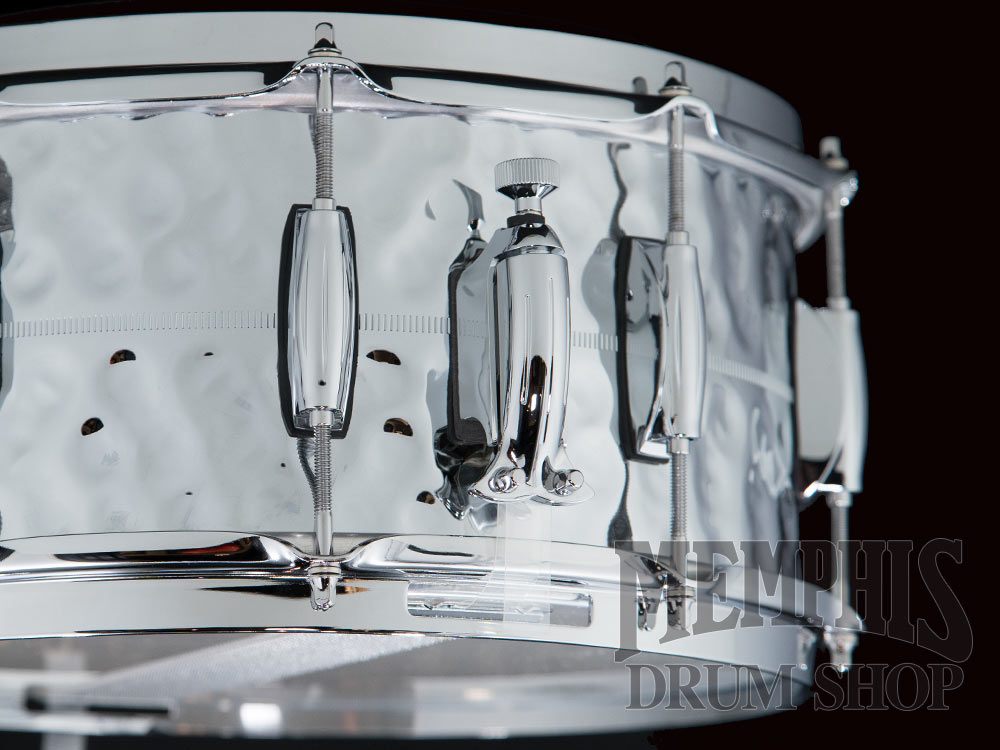 Gretsch 14x6.5 Brooklyn Hammered Chrome Over Brass Snare Drum