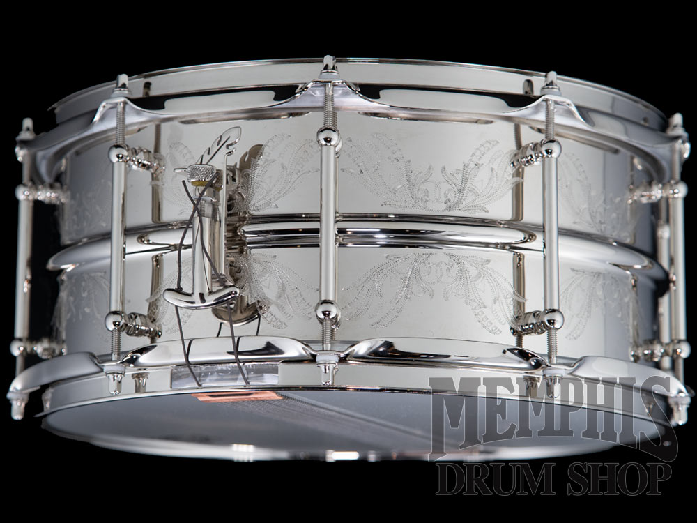Joyful Noise 14x6.5 Engraved Bronze Snare Drum - Lilly Of The Valley