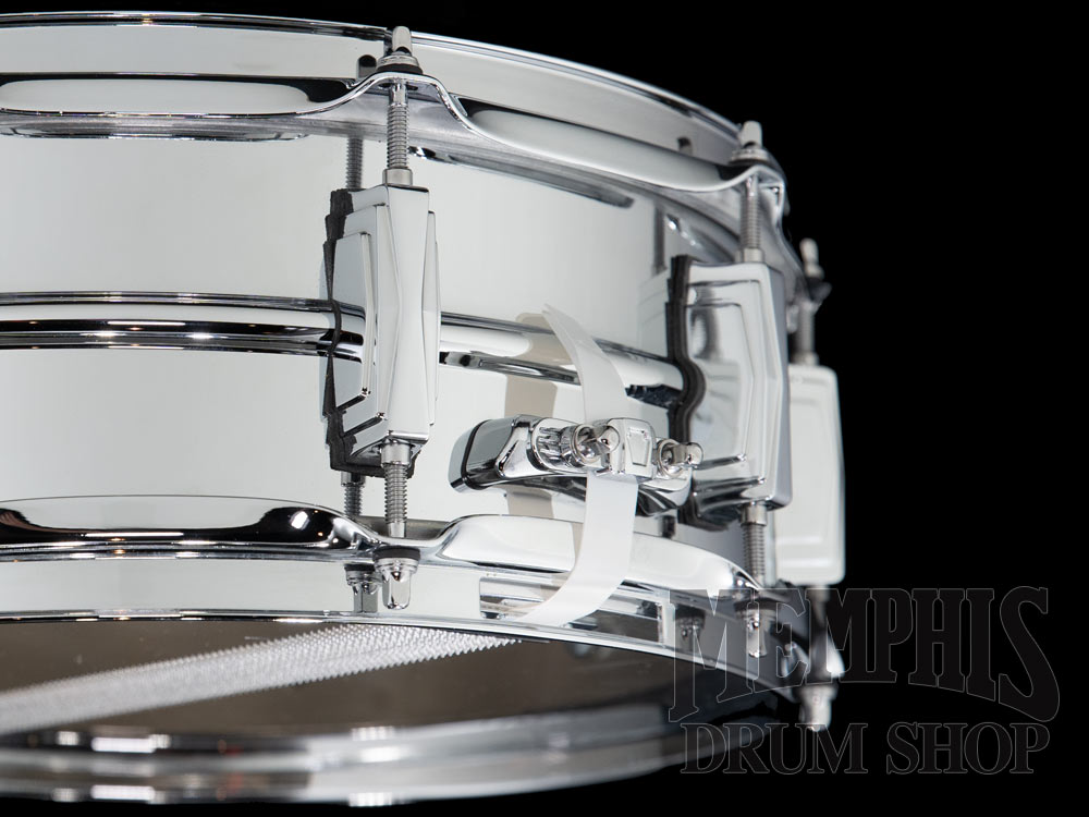 Ludwig 14x5 Chrome Over Brass Snare Drum