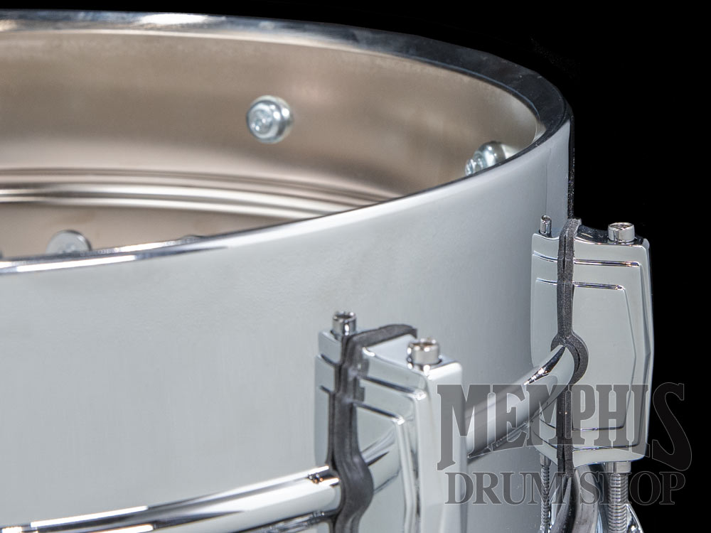 Ludwig 14x5 Chrome Over Brass Snare Drum