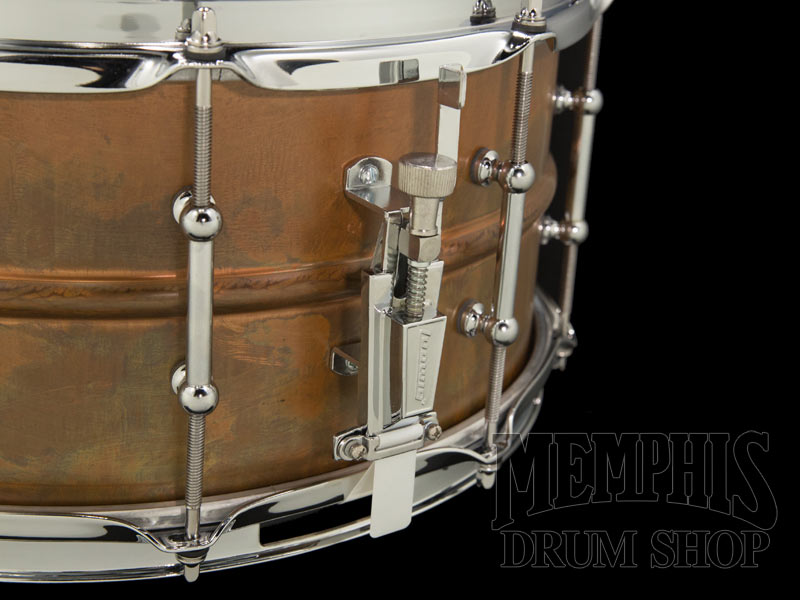 Ludwig 14x6.5 Raw Copperphonic Snare Drum with Tube Lugs