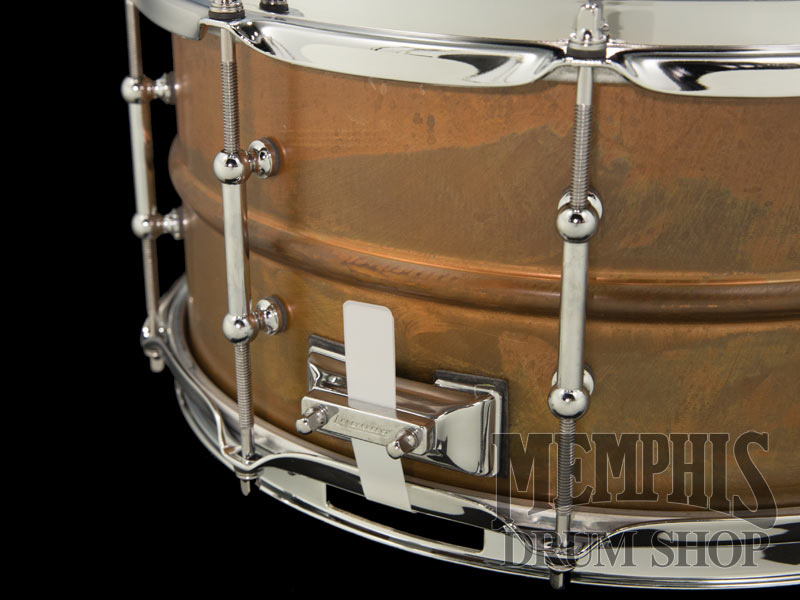 Ludwig 14x6.5 Raw Copperphonic Snare Drum with Tube Lugs