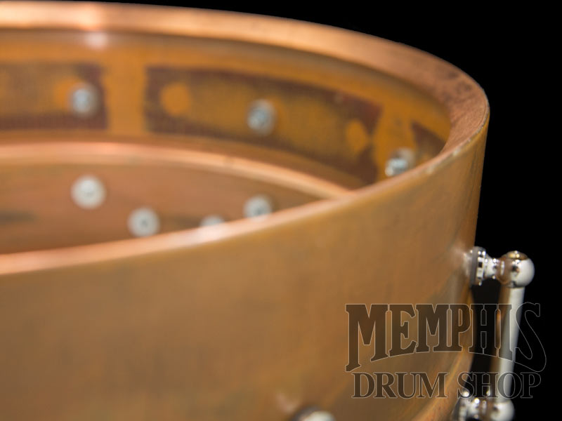 Ludwig 14x6.5 Raw Copperphonic Snare Drum with Tube Lugs