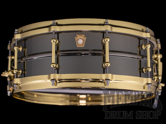 Ludwig 14x5 Black Beauty Snare Drum with Brass Hardware and Tube Lugs