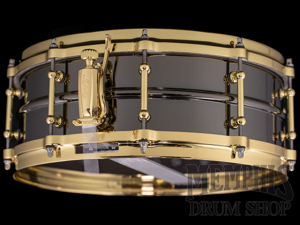 Ludwig 14x5 Black Beauty Snare Drum with Brass Hardware and Tube Lugs
