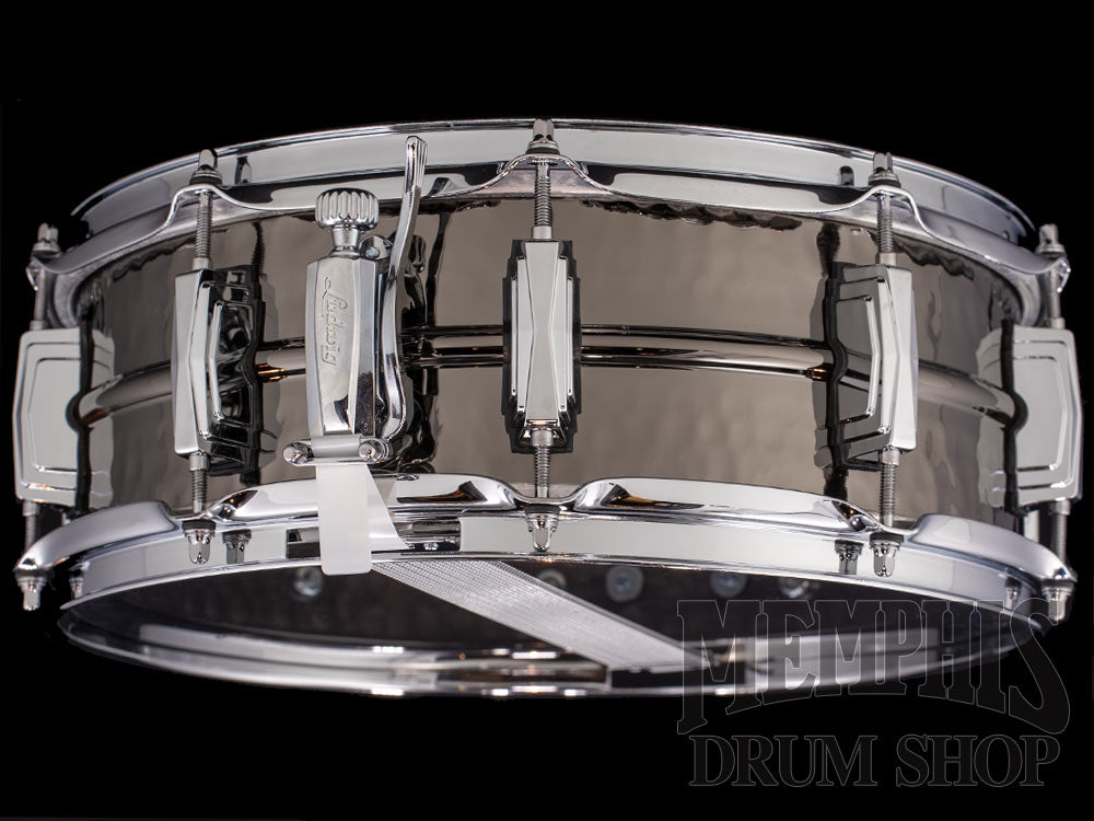 Ludwig 14x5 Black Beauty Hammered Snare Drum