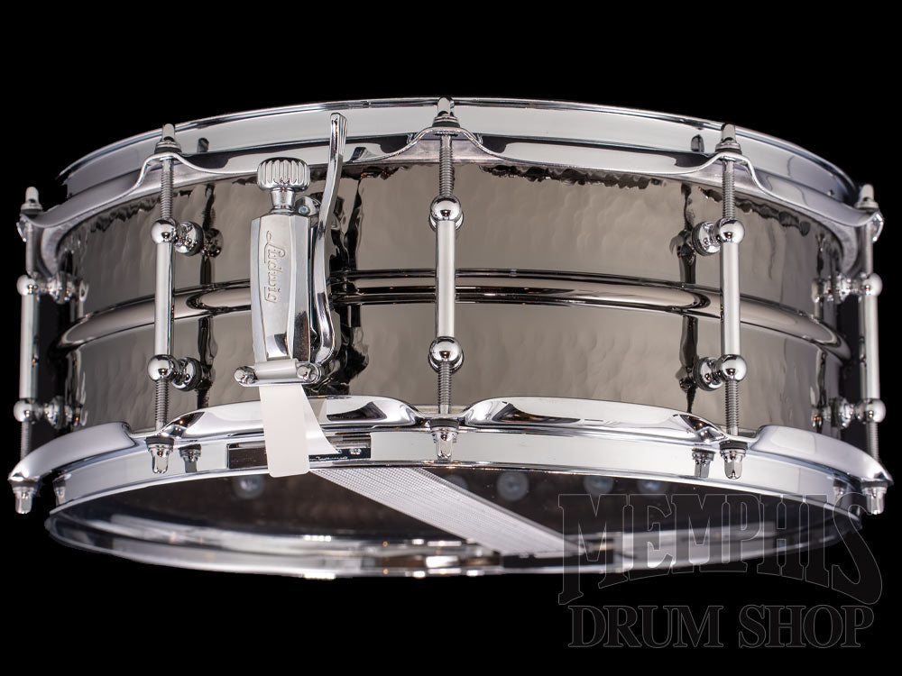 Ludwig 14x5 Black Beauty Hammered Snare Drum with Tube Lugs