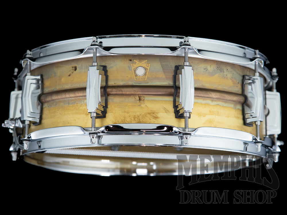 Ludwig 14x5 Raw Brass Phonic Snare Drum