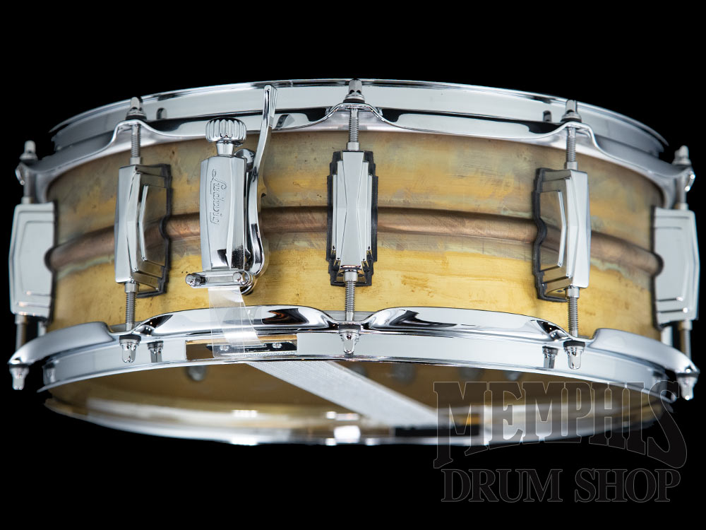 Ludwig 14x5 Raw Brass Phonic Snare Drum