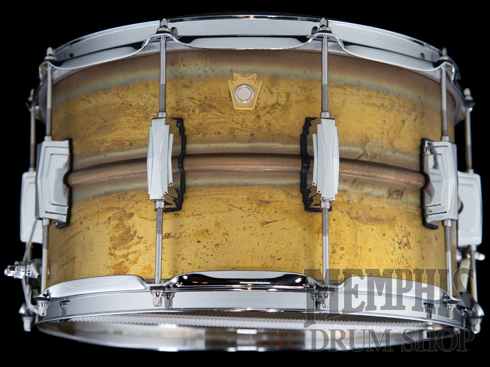 Ludwig 14x8 Raw Brass Phonic Snare Drum